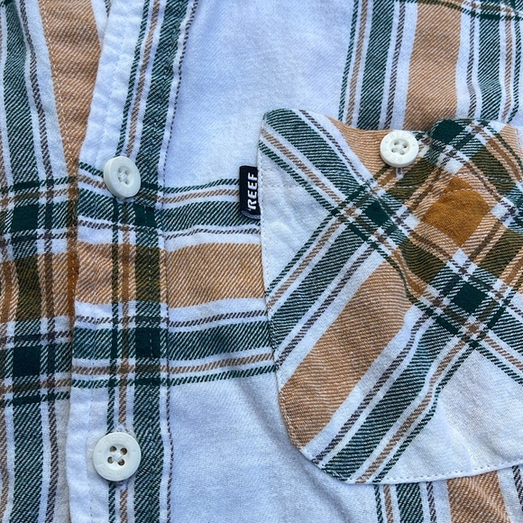 Reef Vaughn Long Sleeve Flannel Shirt, marshmallow multi - Picture 7 of 8